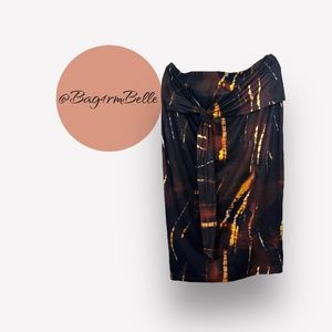 Maxi wrap waist skirt